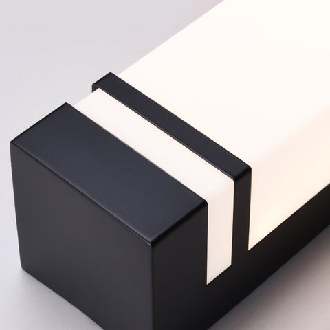 Aplique de pared LED negro moderno para exteriores, lámpara de pared, lámpara de pared - Dazuma