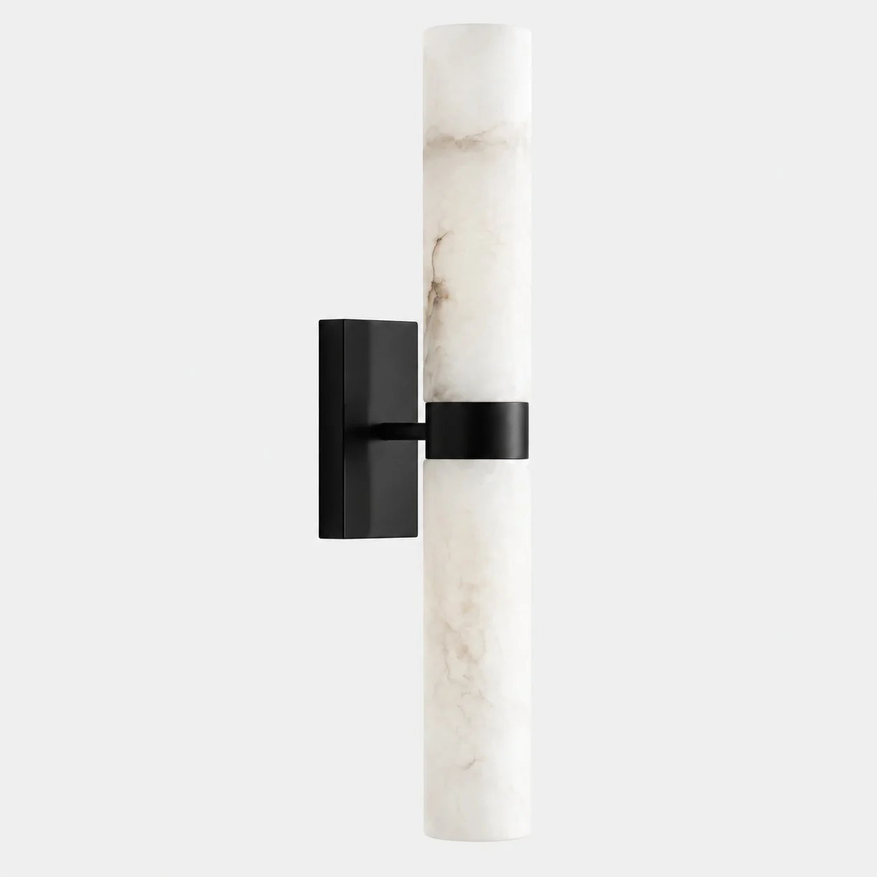 Alabaster shade with Matte Black finish