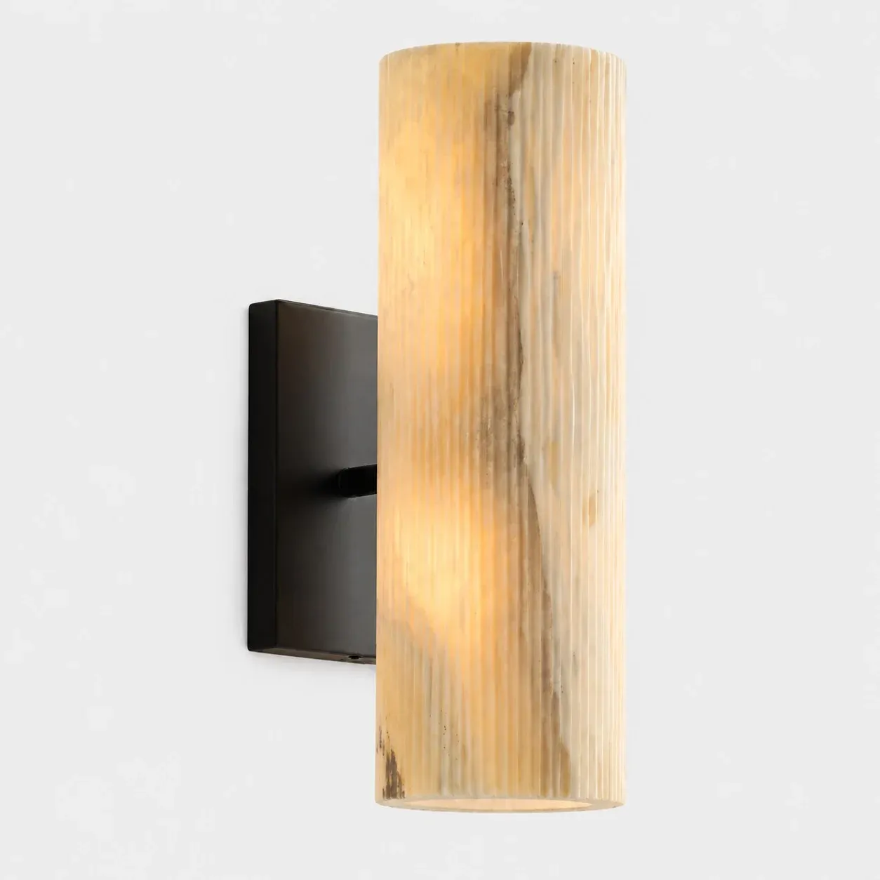 Bronze finish with marble tube