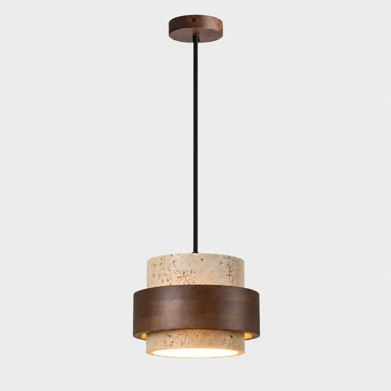 Timothy travertine pendant 1 head