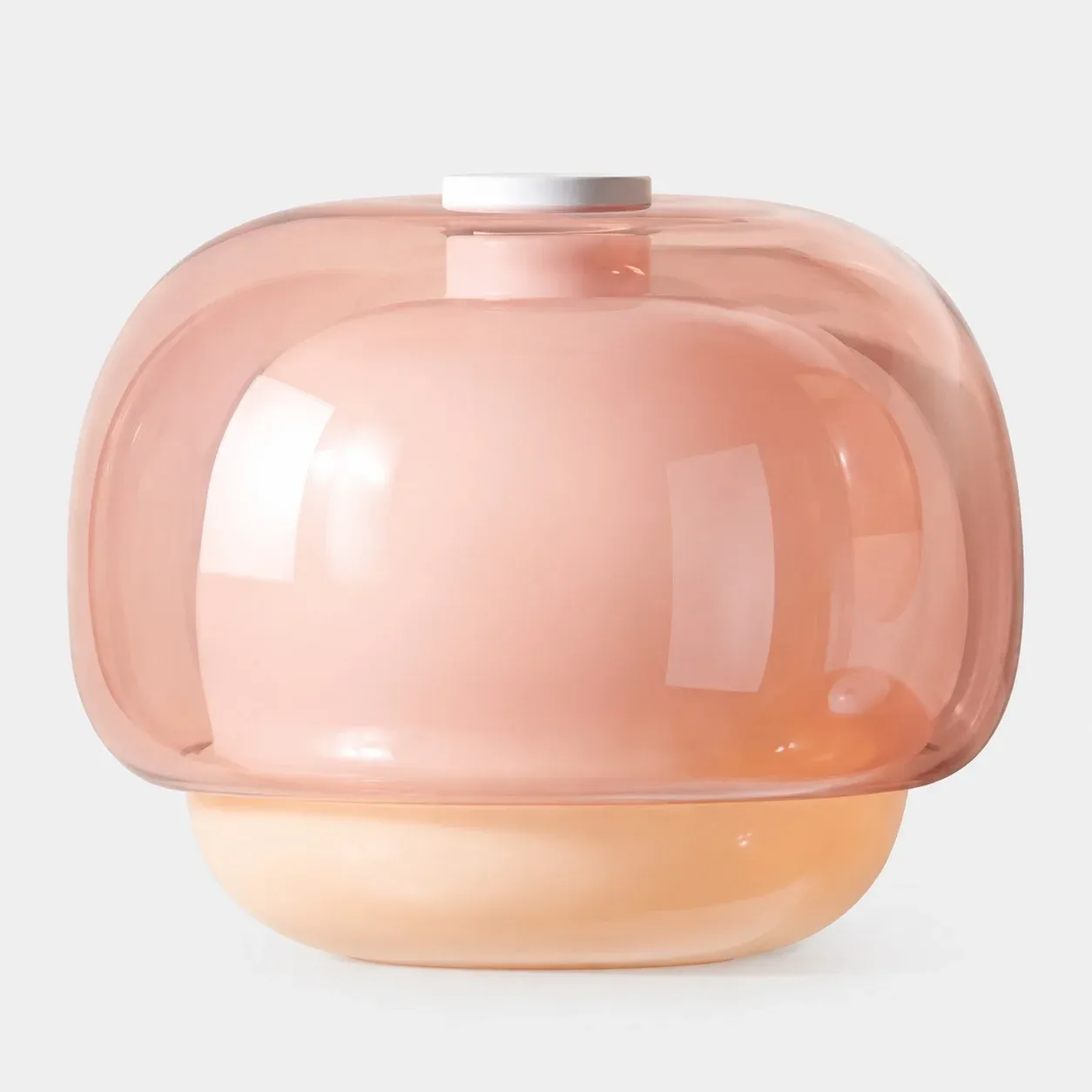 Blush double-layer glass wall sconce