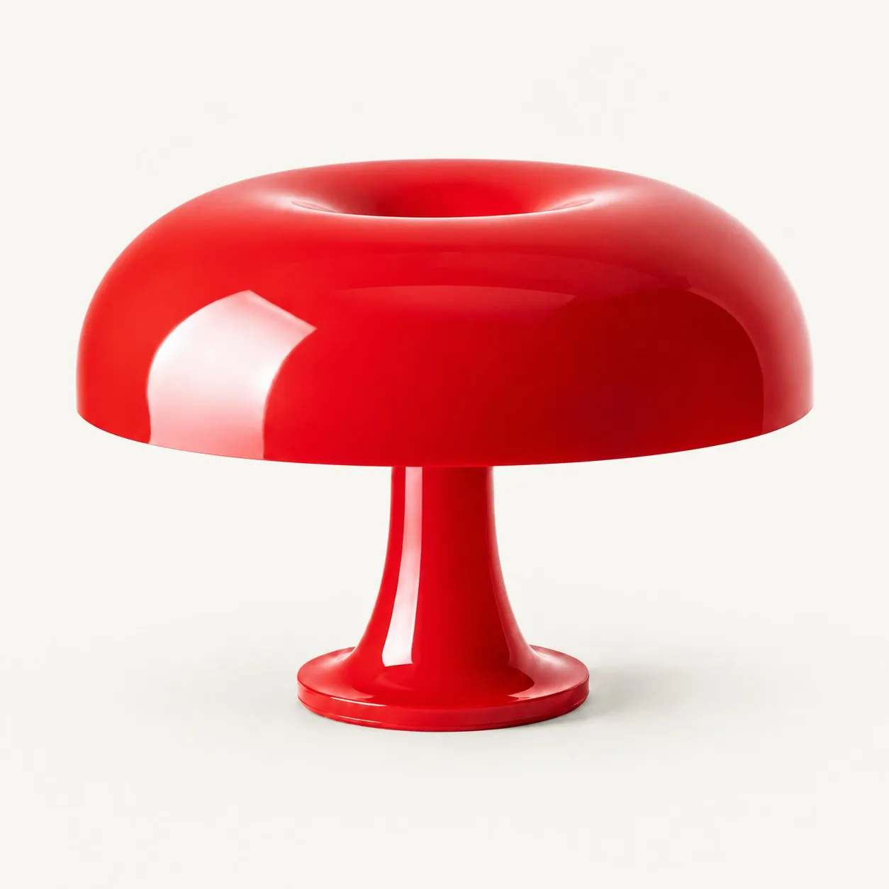 Nico mushroom table lamp in Red