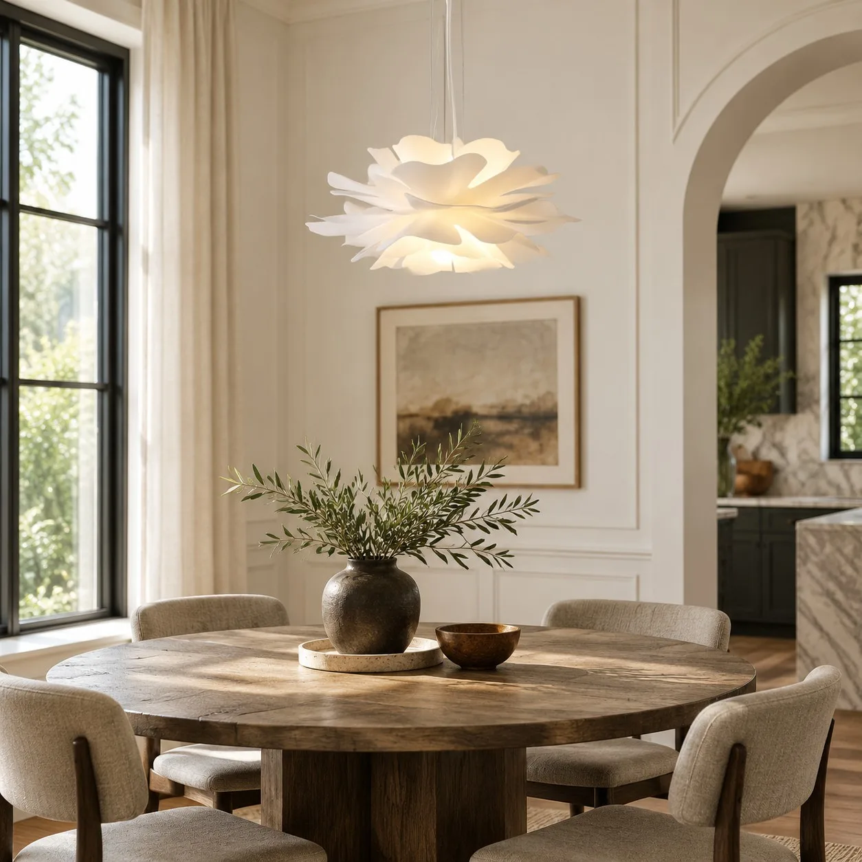 Lotiva Nordic Acrylic Lotus Flower Pendant Light — image 5