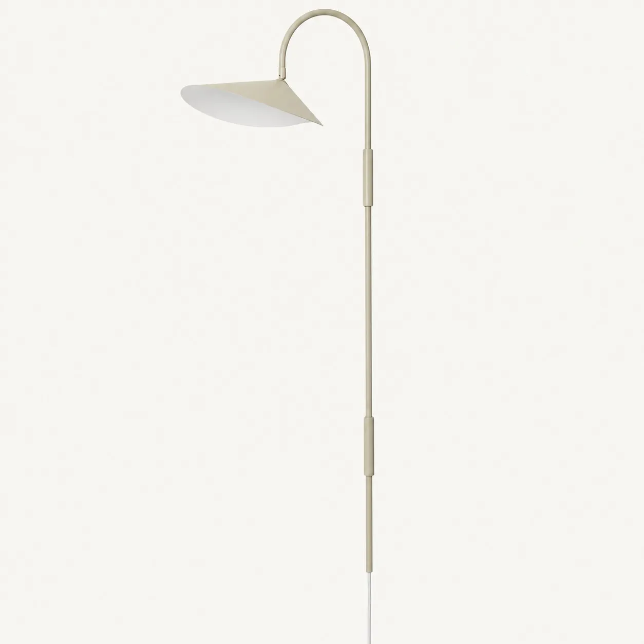 Tall cashmere wall lamp