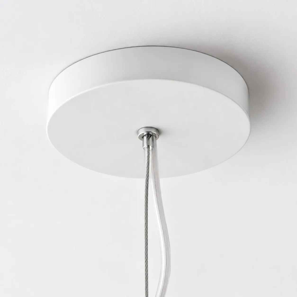Round ceiling canopy and cord