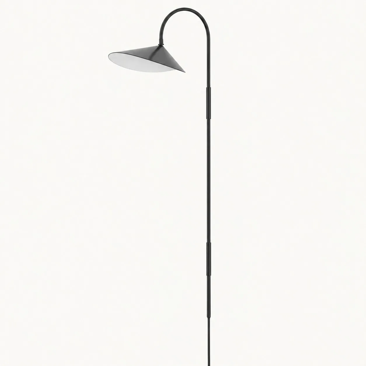 Tall black wall lamp